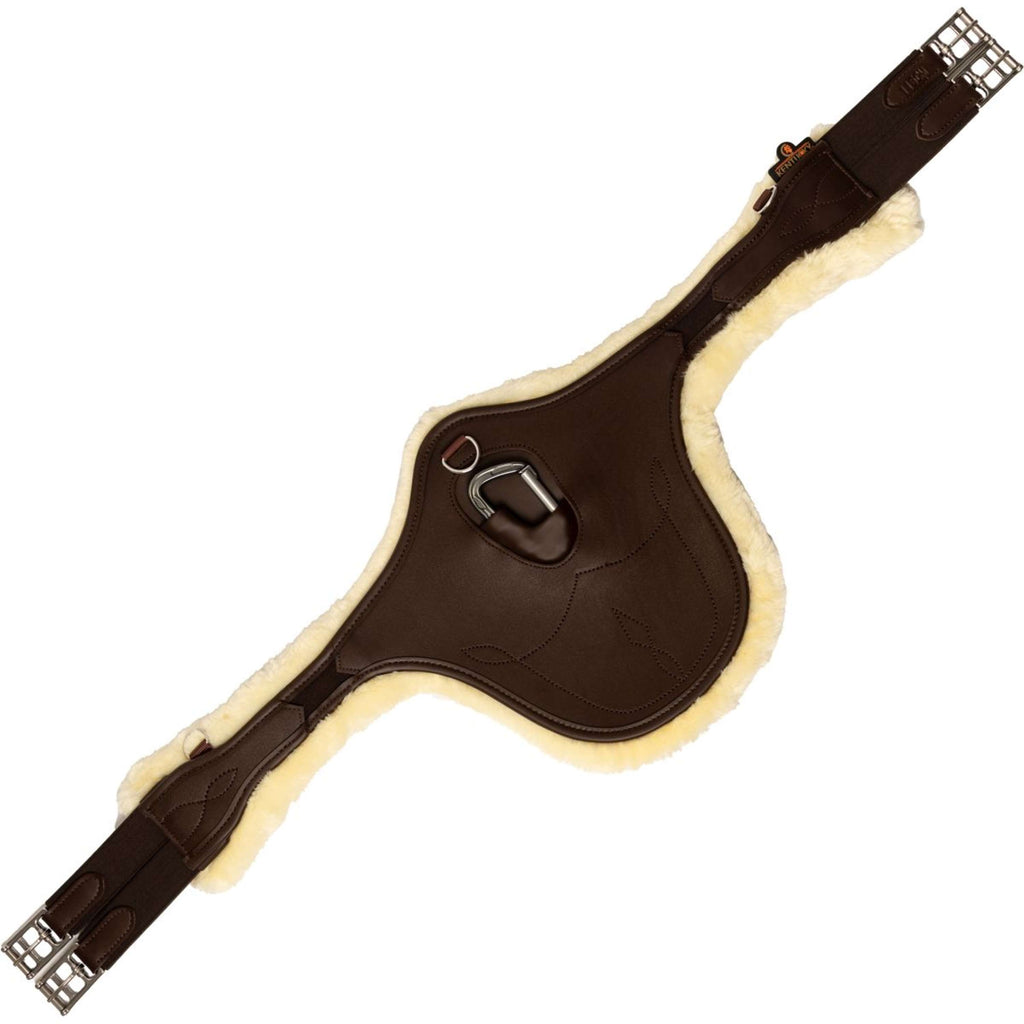 Kentucky Horsewear Spring Sattelgurt Anatomic Sheepskin Braun