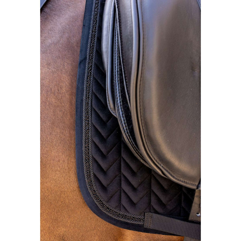 Kentucky Schabracke Velvet Mini Pearls Dressur Schwarz
