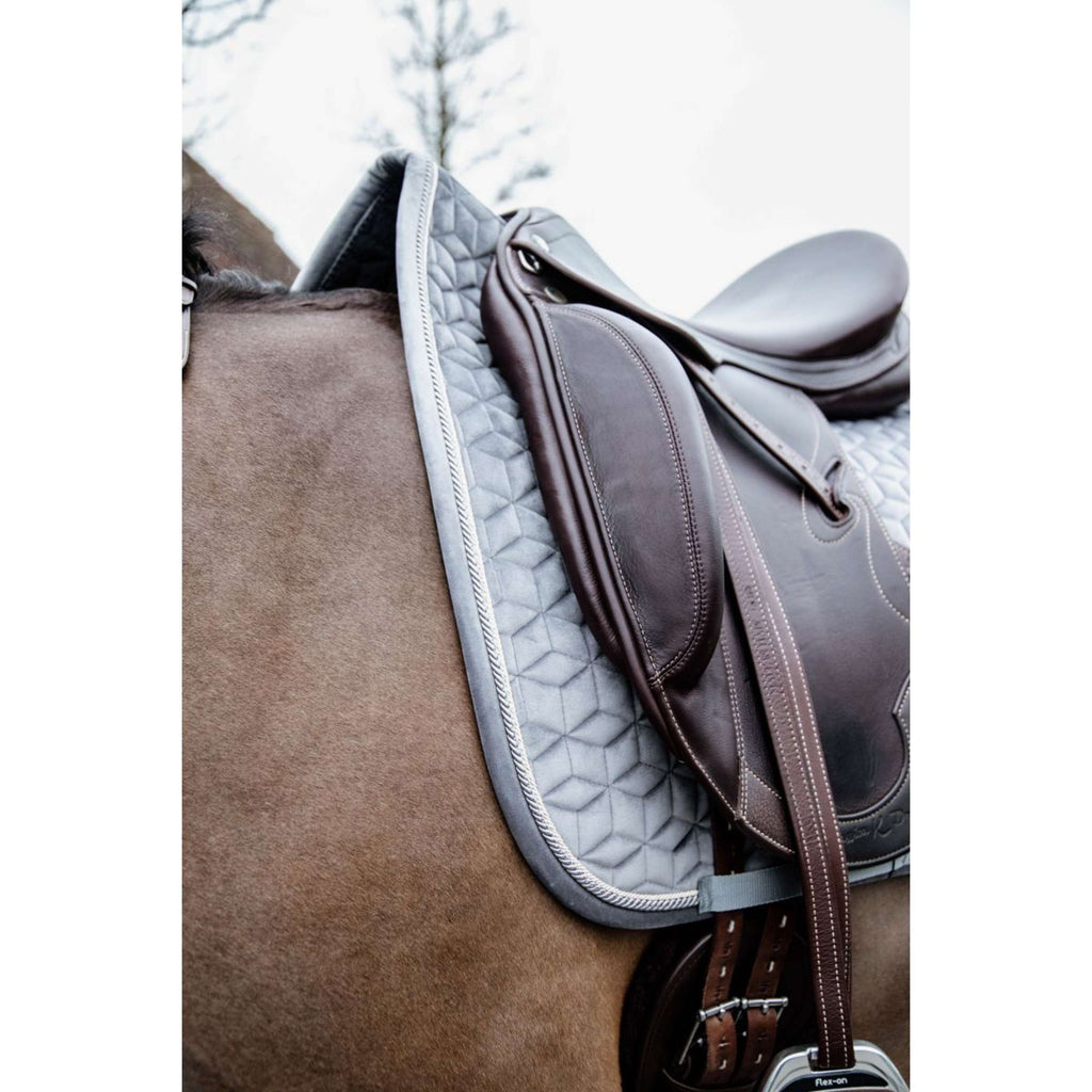 Kentucky Schabracke Basic Velvet Dressur Grau