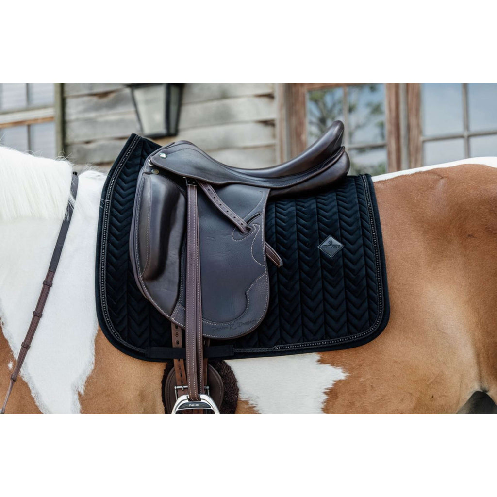 Kentucky Schabracke Velvet Pearls Dressur Schwarz