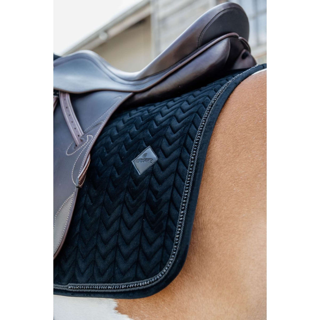 Kentucky Schabracke Velvet Pearls Dressur Schwarz