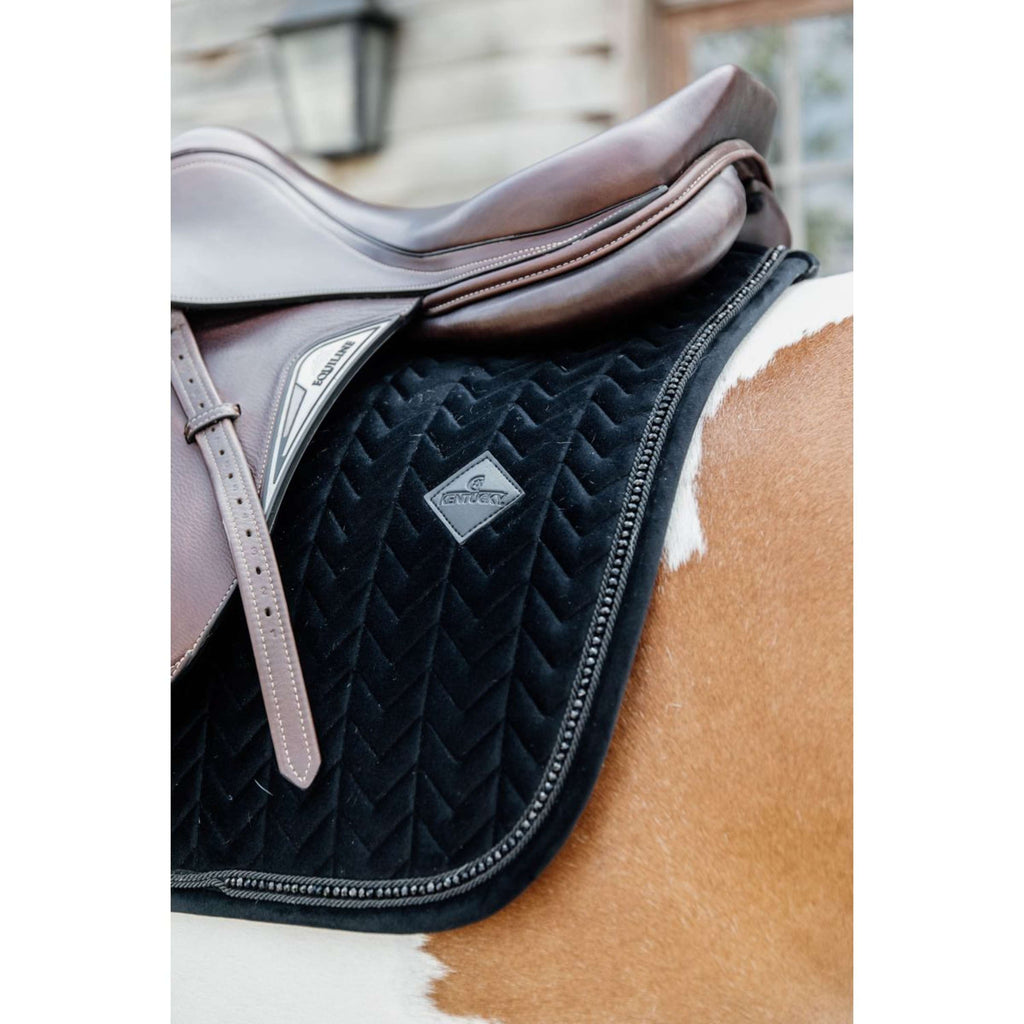 Kentucky Schabracke Velvet Pearls Springen Schwarz