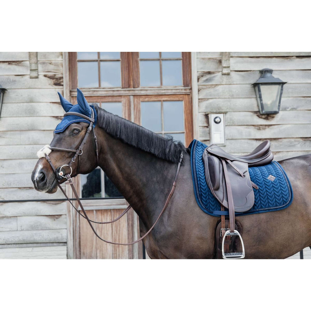 Kentucky Schabracke Velvet Pearls Dressur Navy