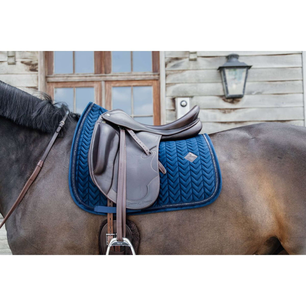 Kentucky Schabracke Velvet Pearls Dressur Navy