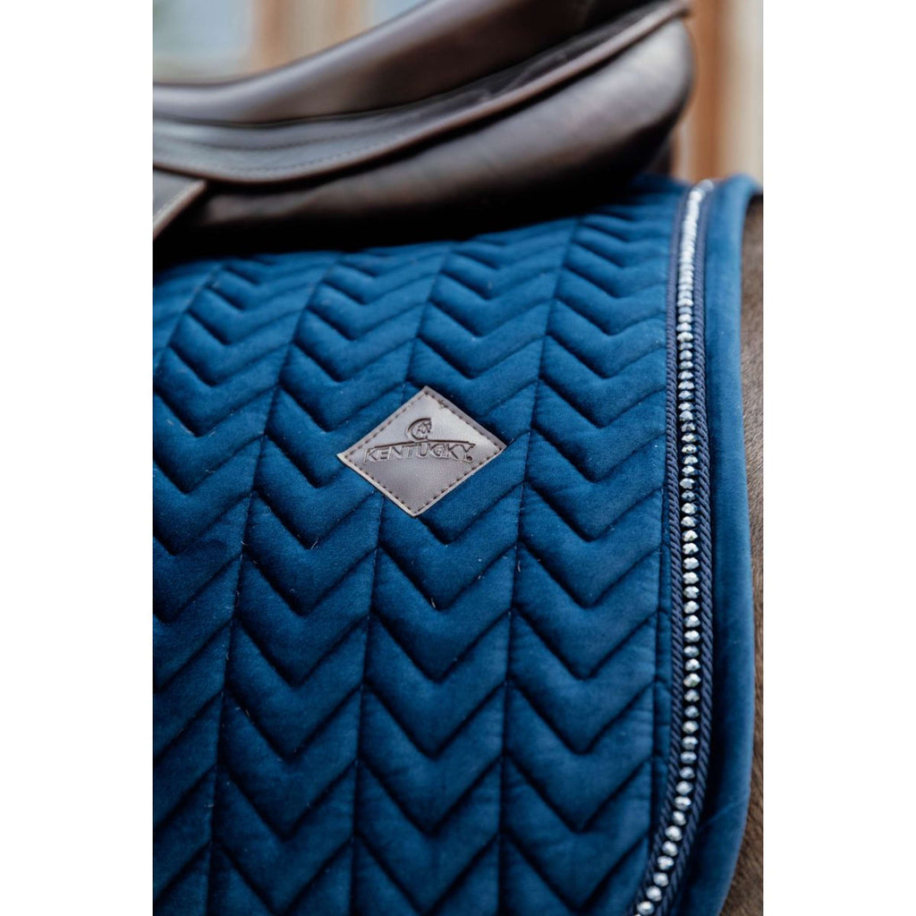 Kentucky Schabracke Velvet Pearls Dressur Navy