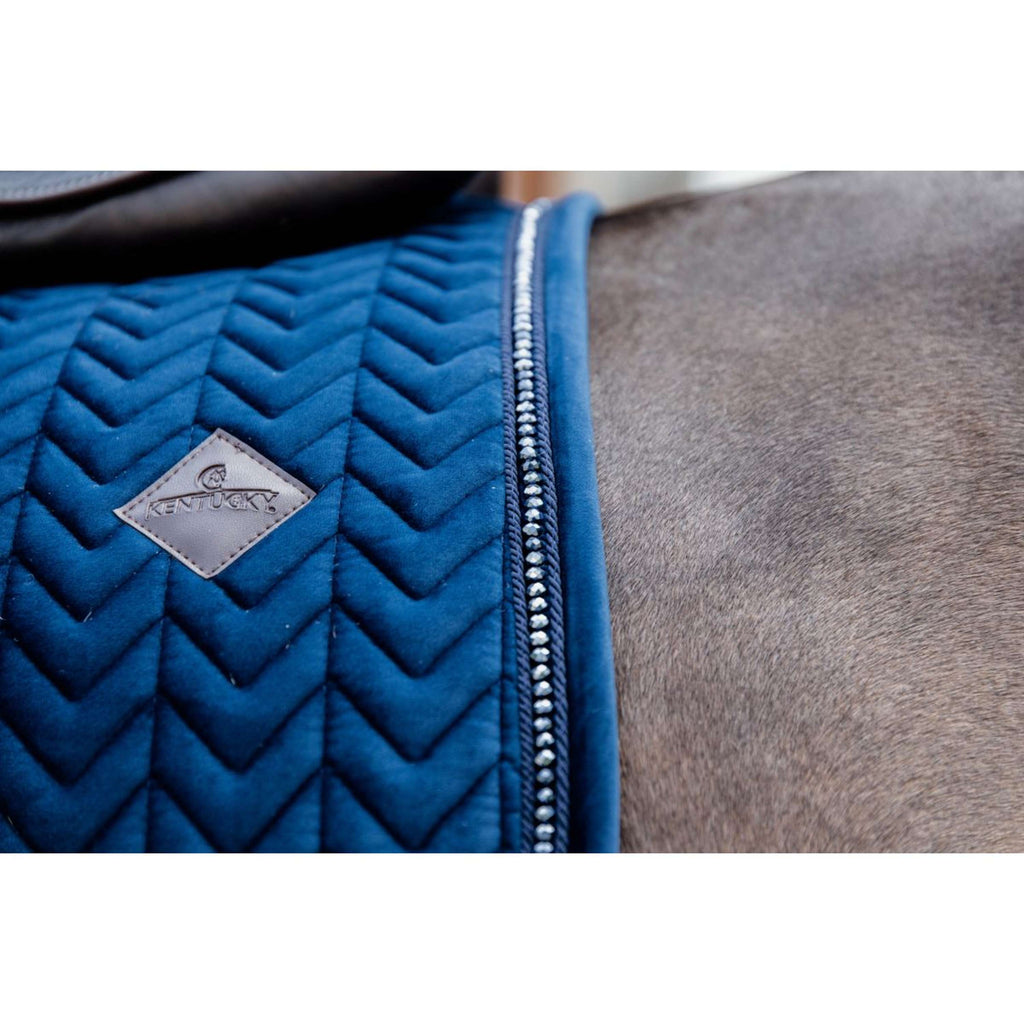 Kentucky Schabracke Velvet Pearls Dressur Navy