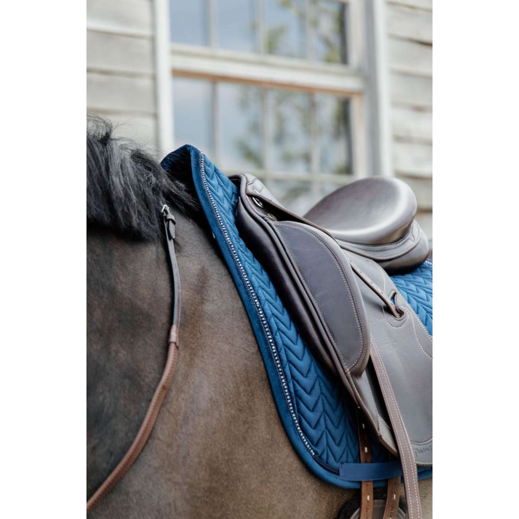 Kentucky Schabracke Velvet Pearls Dressur Navy