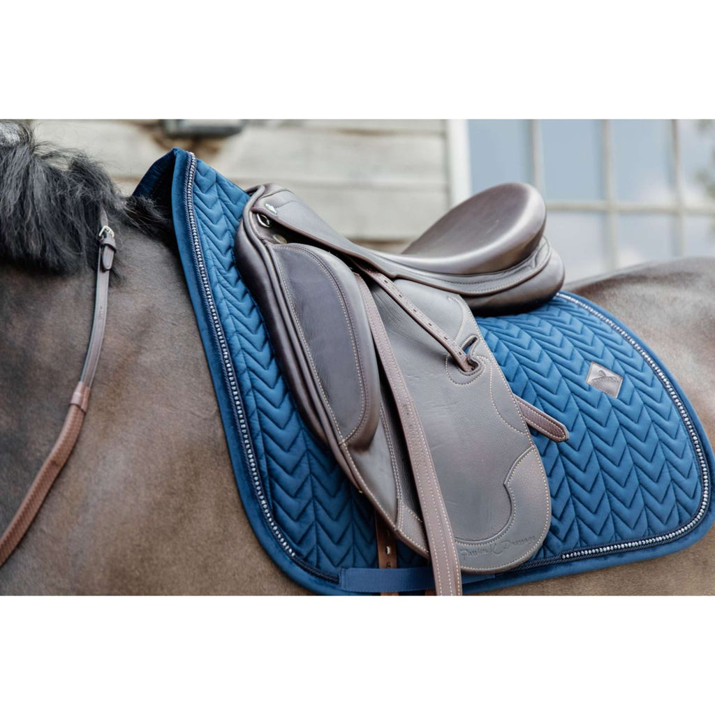 Kentucky Schabracke Velvet Pearls Dressur Navy