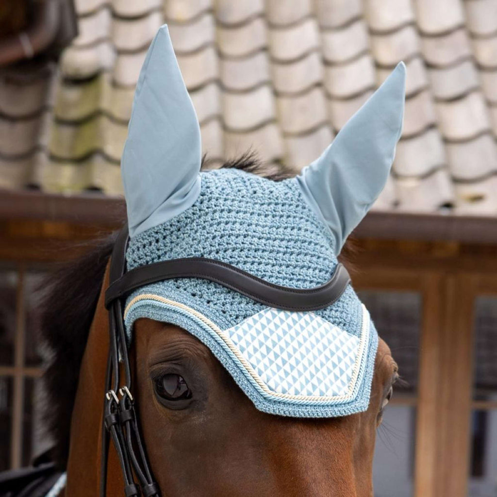 Kentucky Fliegenhaube Wellington Velvet Flags Hellblau