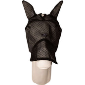 Kentucky Fliegenmaske Heart mit Ohren und Nase Schwarz