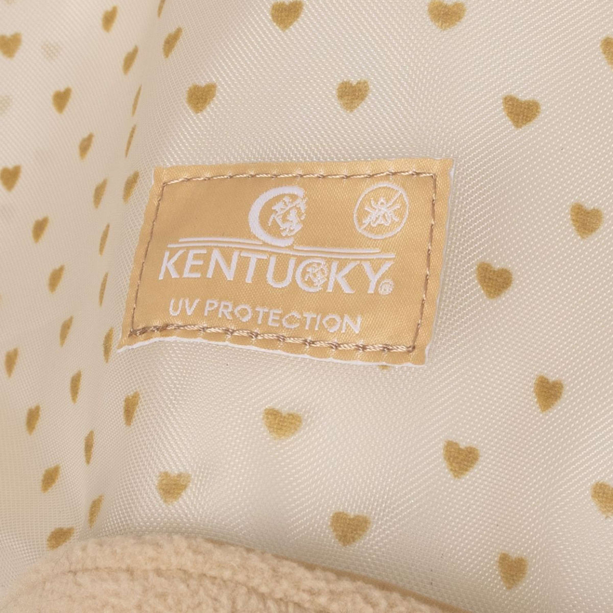 Kentucky Fliegenmaske Heart mit Ohren und Nase Beige