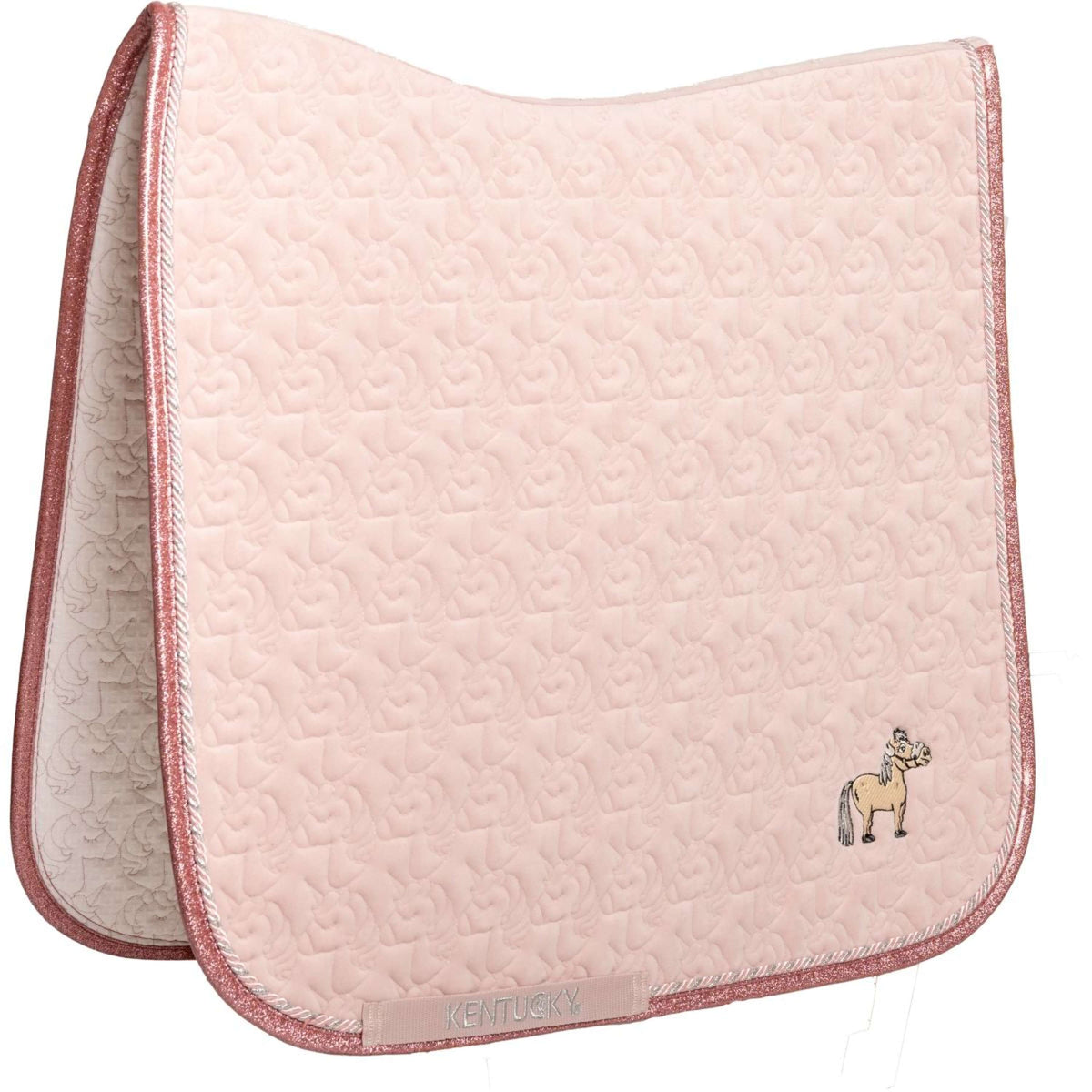 Kentucky Horsewear Schabracke Unicorn Head Glitter Dressur Soft Rose