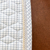 Kentucky Schabracke Velvet Pied de Poule Springen Grau/Weiß