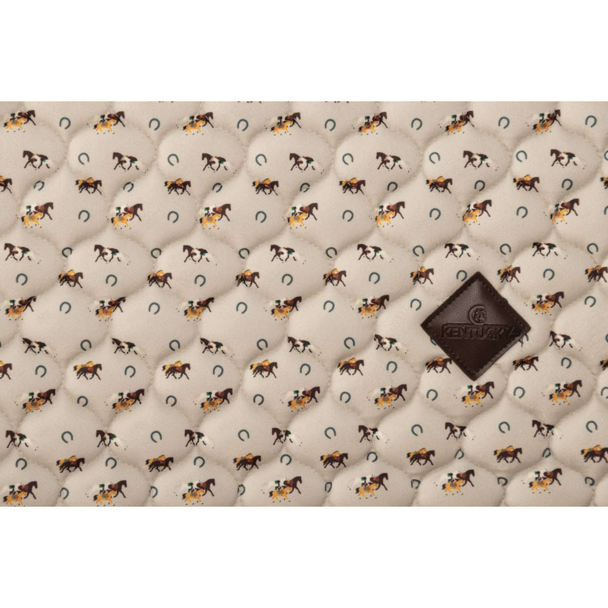 Kentucky Schabracke Velvet Horse Printing Beige
