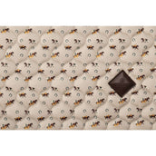 Kentucky Schabracke Velvet Horse Printing Beige