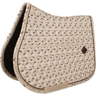 Kentucky Schabracke Velvet Horse Printing Springen Beige