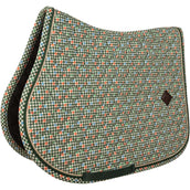 Kentucky Schabracke Velvet Pied De Poule Dunkel grün