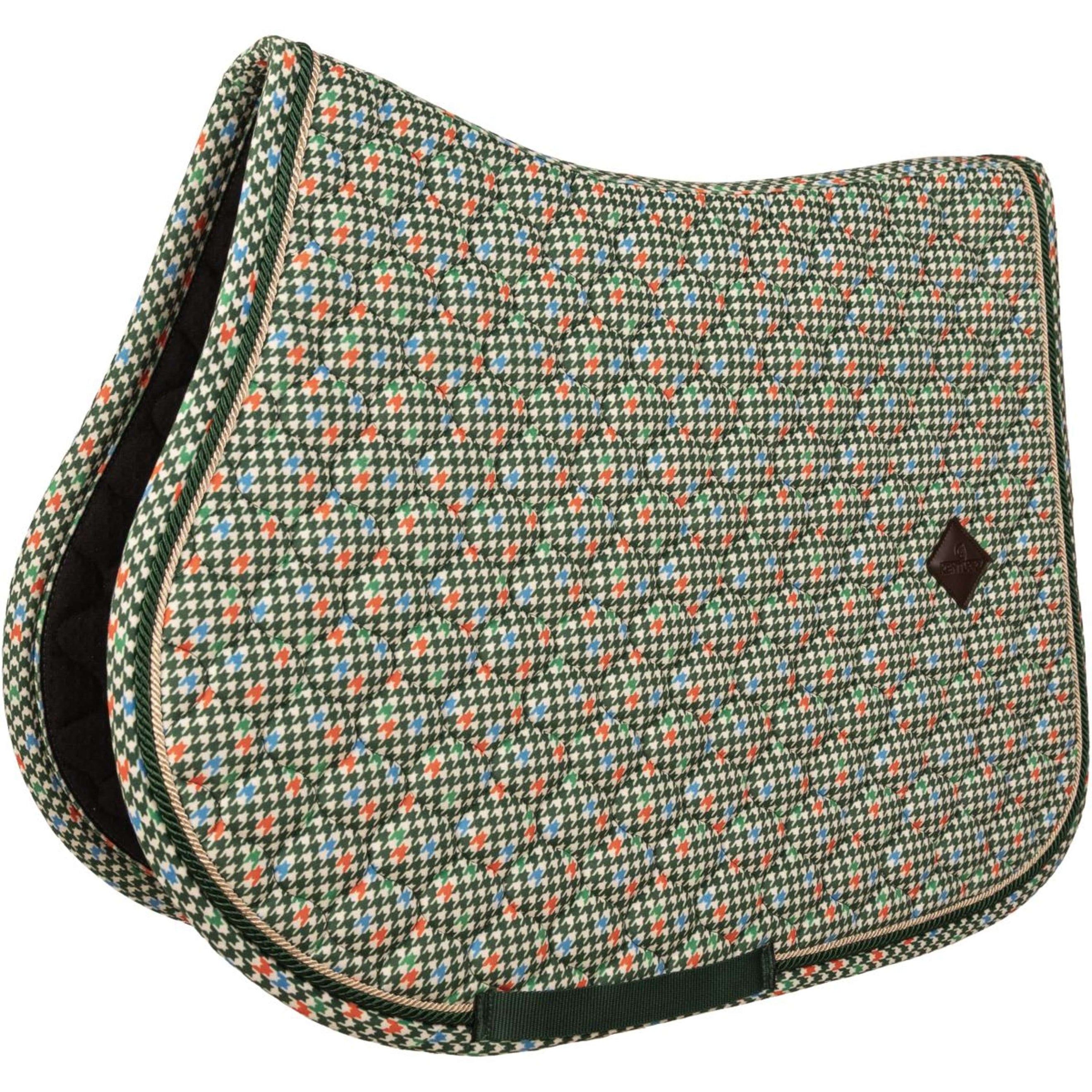 Kentucky Schabracke Velvet Pied De Poule Dunkel grün