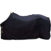 Kentucky Fleecedecke Heavy Melange Schwarz