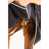 Kentucky Fleecedecke Heavy Melange Schwarz