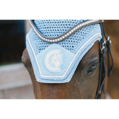 Kentucky Horsewear Fliegenhaube Wellington 3D Logo Licht Blau