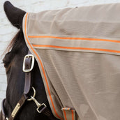 Kentucky Horsewear Fliegendecke Comfort Mesh Beige/Orange