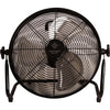 Kentucky Kabelloser Ventilator mit Akku und Ladegerät Schwarz
