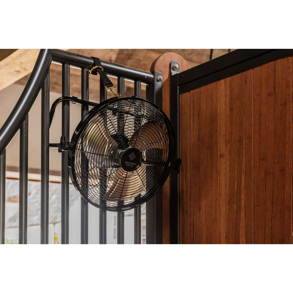 Kentucky Kabelloser Ventilator mit Akku und Ladegerät Schwarz