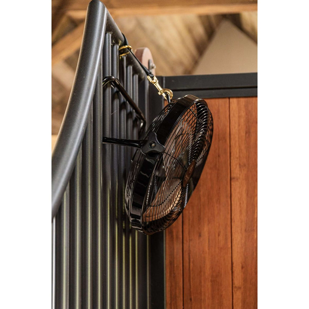 Kentucky Kabelloser Ventilator mit Akku und Ladegerät Schwarz