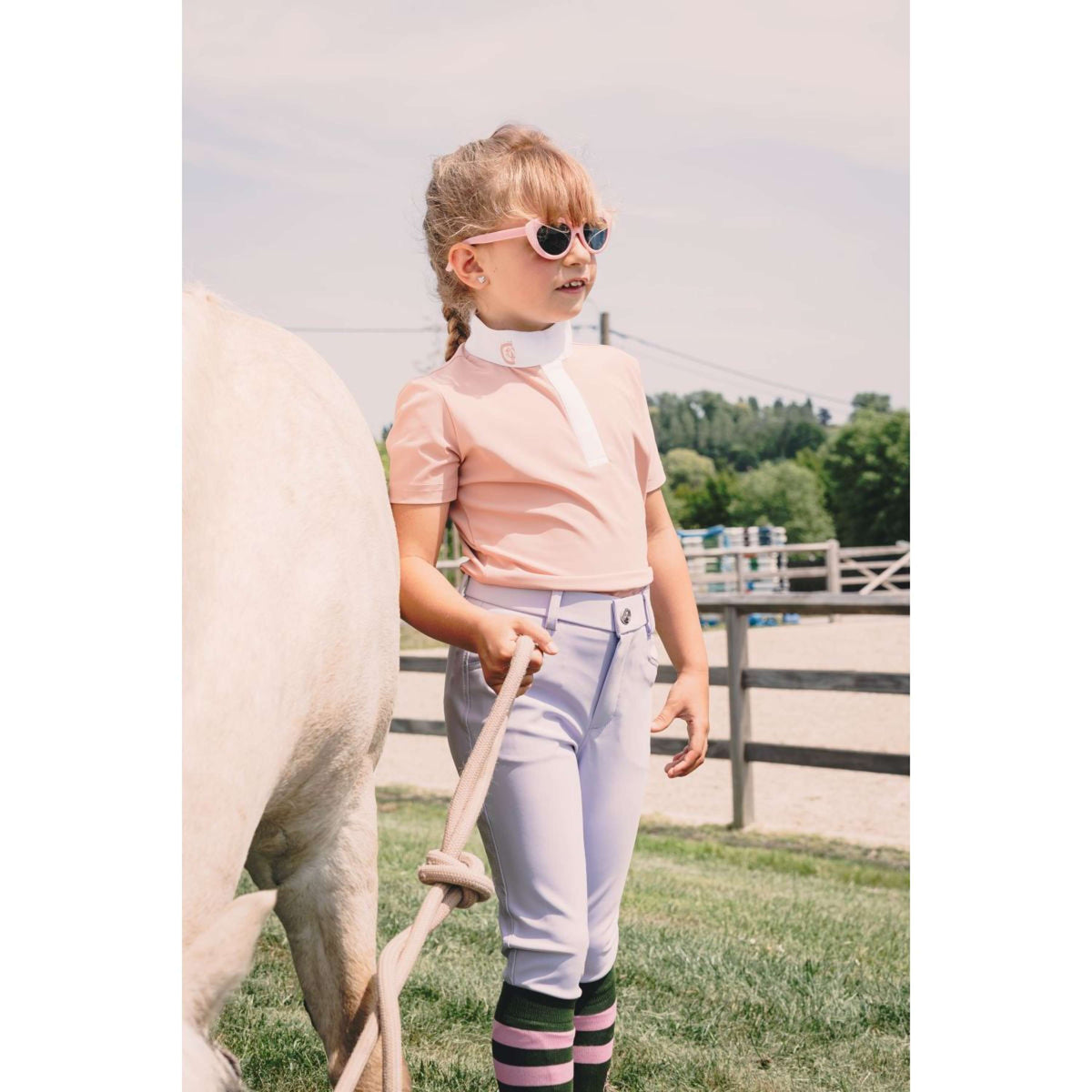 Kentucky Reithose Miami City Knee Grip Girls Lila