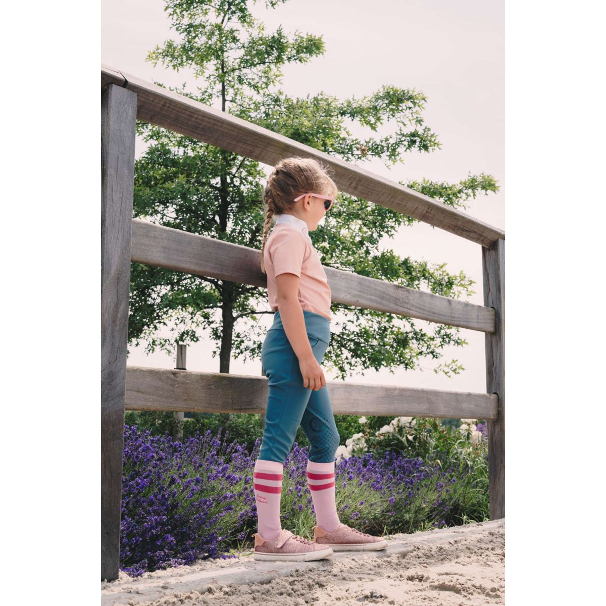 Kentucky Reitleggings Miami Knee Grip Girls Smaragdgrün