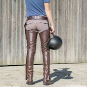 Dyon Lange Chaps aus Leder Standard Braun