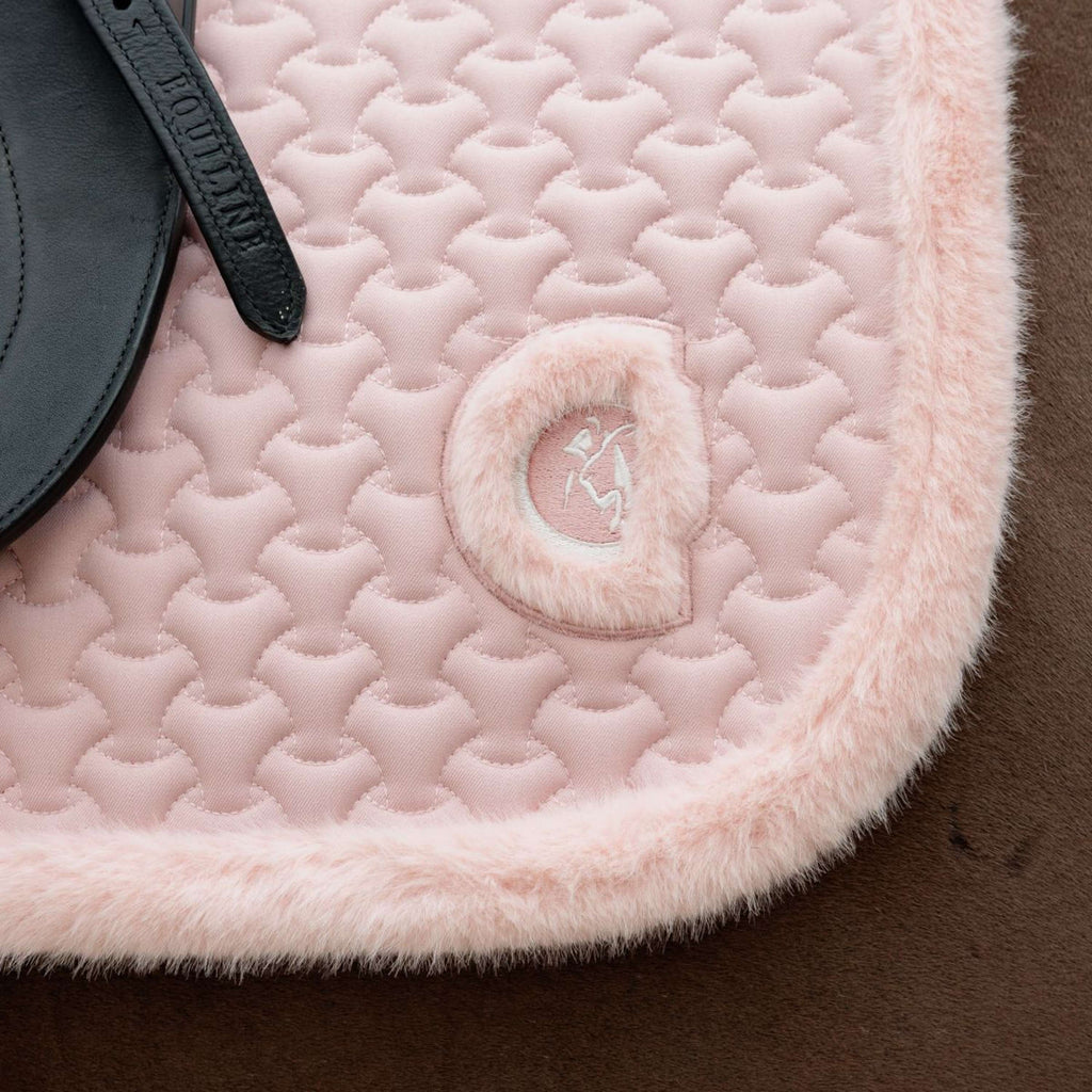 Kentucky Horsewear Schabracke Fake Fur Onion Quilt Dressur Altrosa