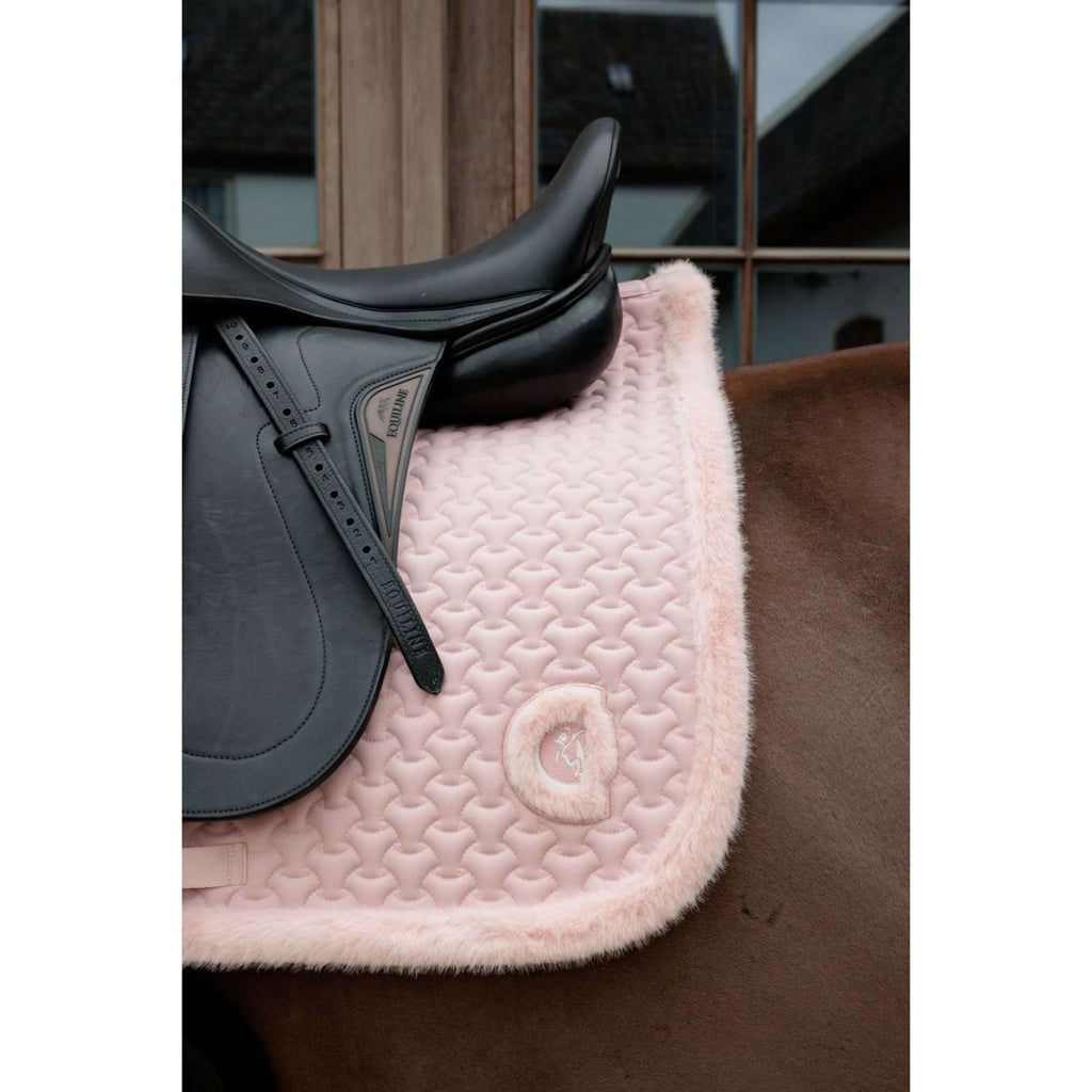 Kentucky Horsewear Schabracke Fake Fur Onion Quilt Dressur Altrosa