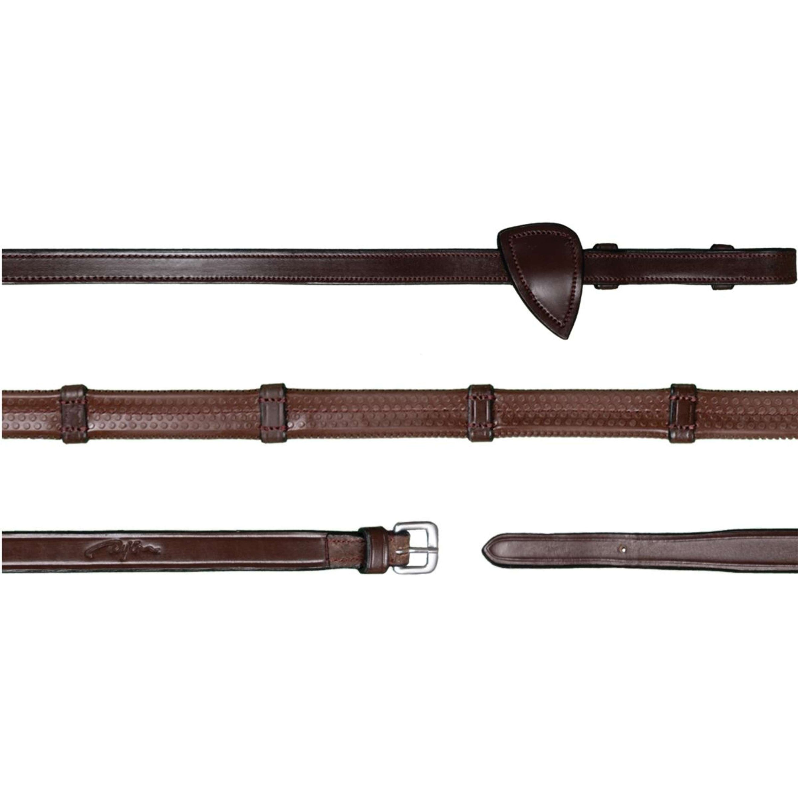 Dyon Zügel 7 Loops New English Collection 1/2 Gummi Braun Dyon Zügel 7 Loops New English Collection 1/2 Gummi Braun