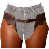 Dyon Lange Chaps aus Leder Standard Cognac