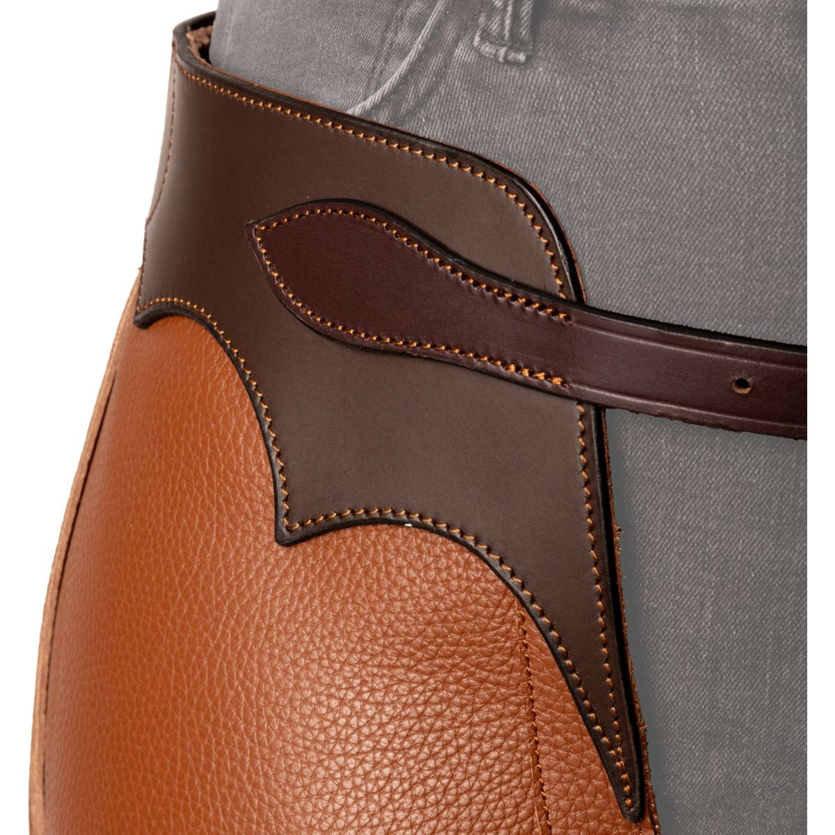Dyon Lange Chaps aus Leder Standard Cognac