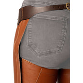 Dyon Lange Chaps aus Leder Standard Cognac