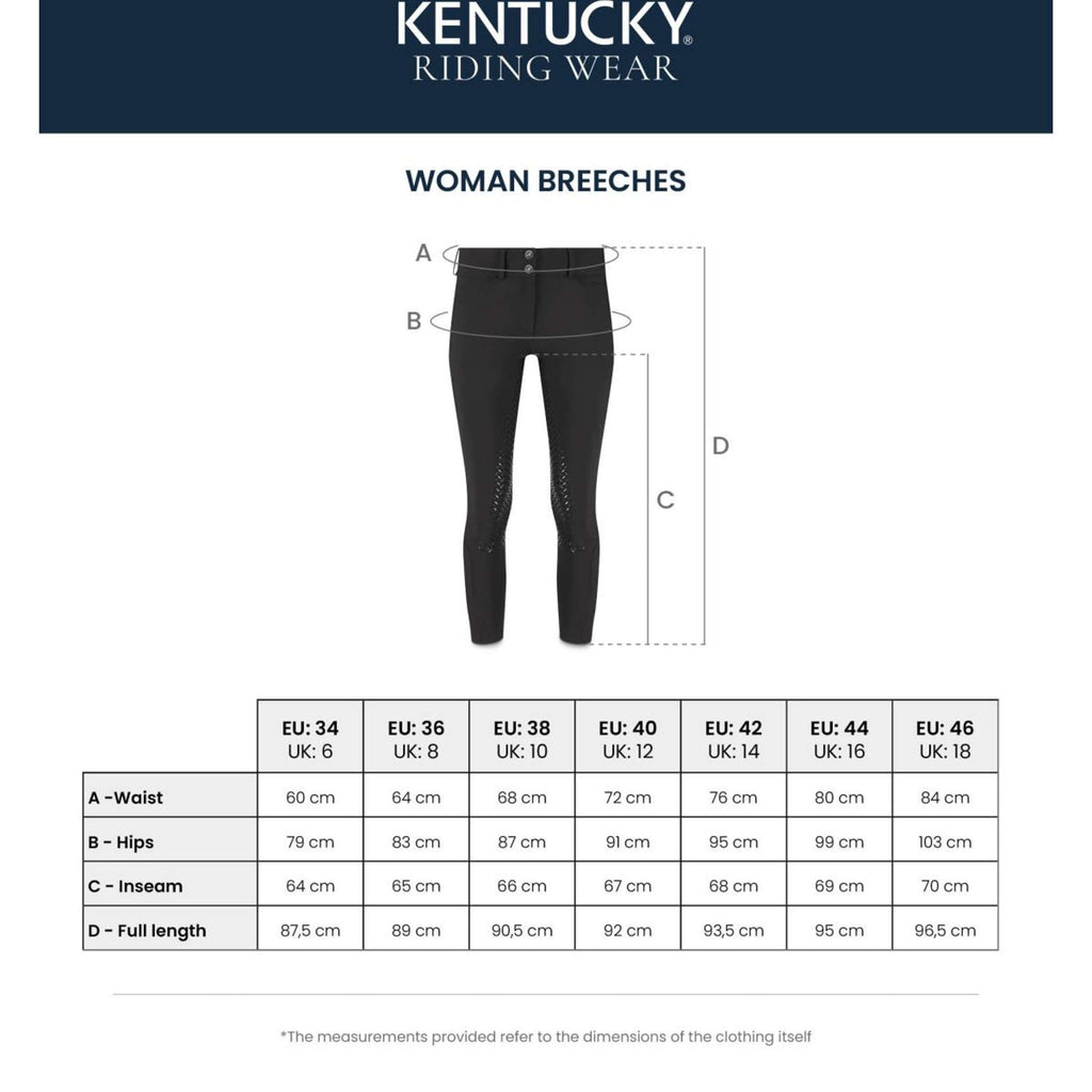 Kentucky Reithose Miami Knee Grip Damen Ozeanblau