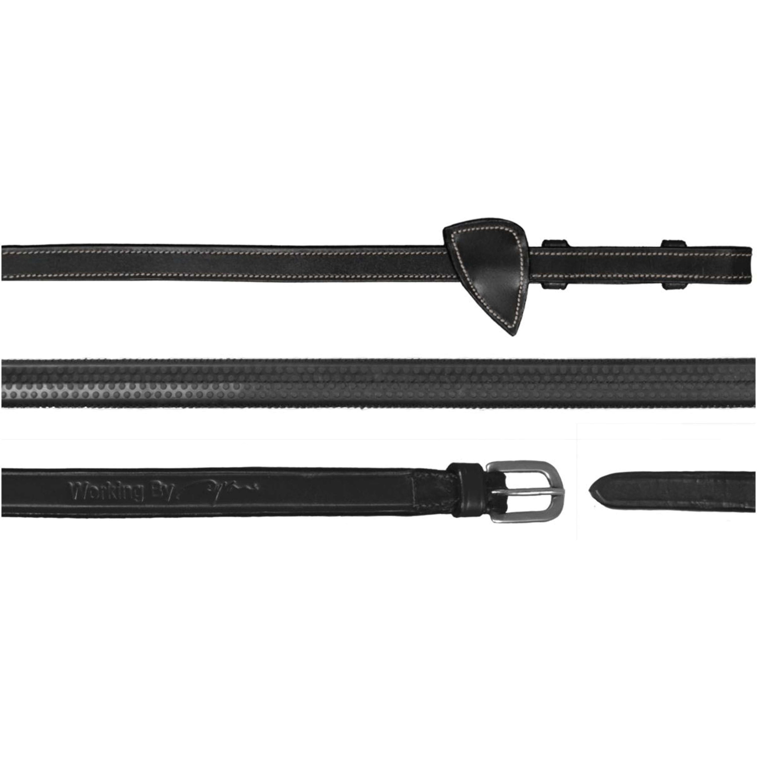 Dyon Zügel Working by Dyon 1/2 Gummi Schwarz Dyon Zügel Working by Dyon 1/2 Gummi Schwarz