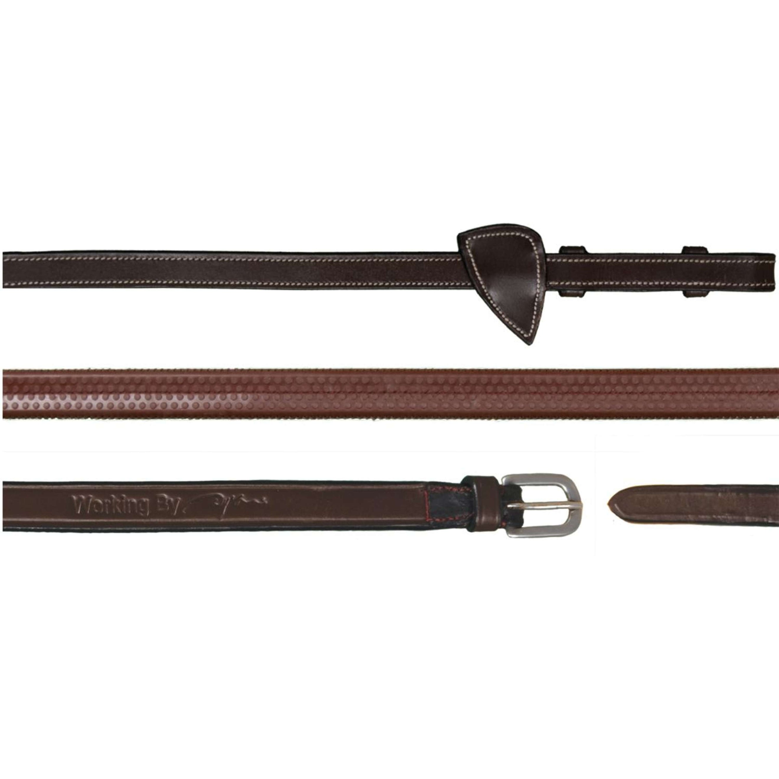 Dyon Zügel Working by Dyon 1/2 Gummi Braun