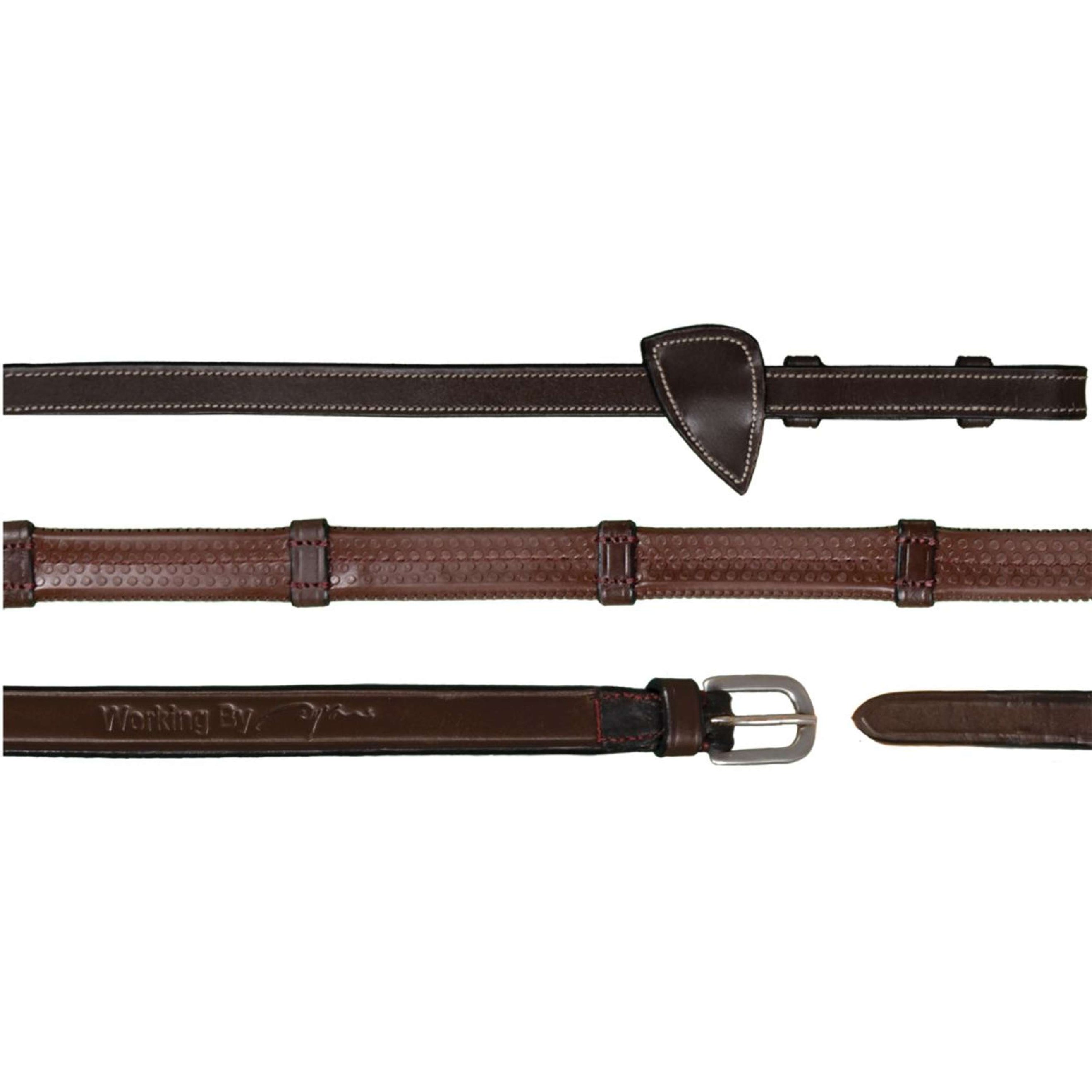 Dyon Zügel 7 Loops Working By Dyon 1/2 Gummi Braun