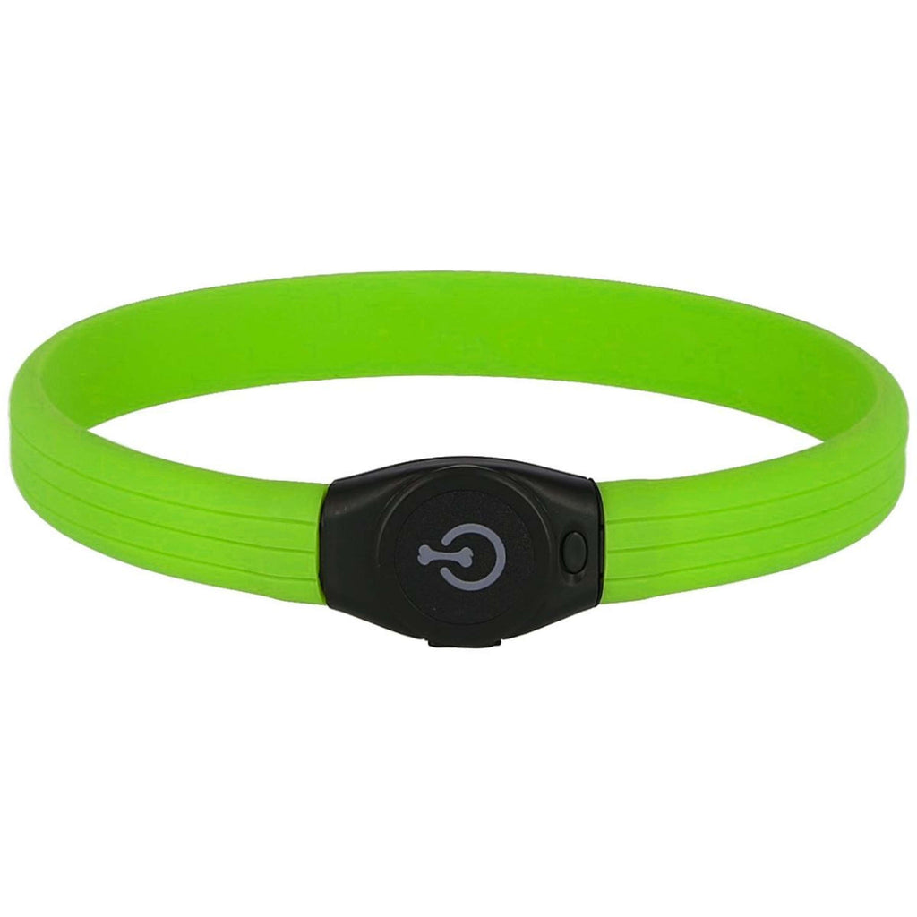 Kerbl Halsband Langhaar LED Grün