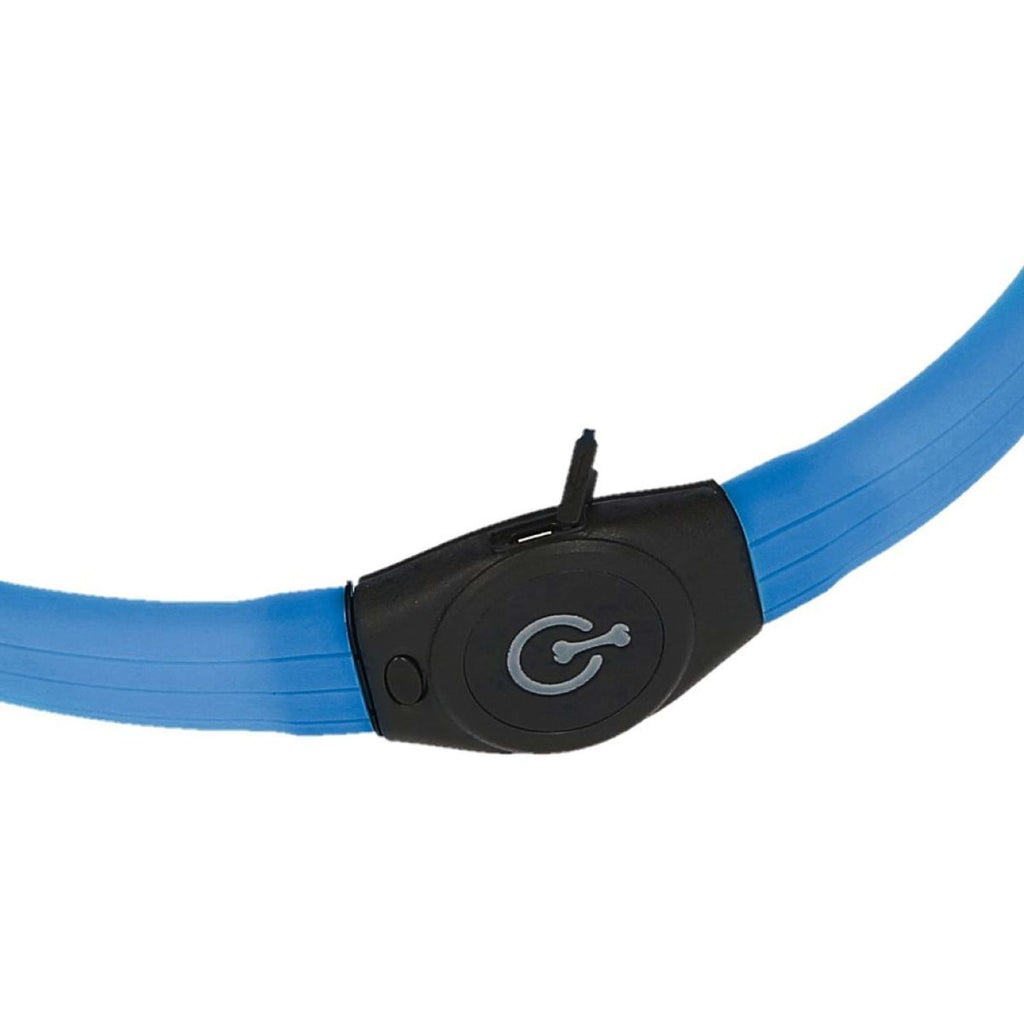 Kerbl Halsband Langhaar LED Blau