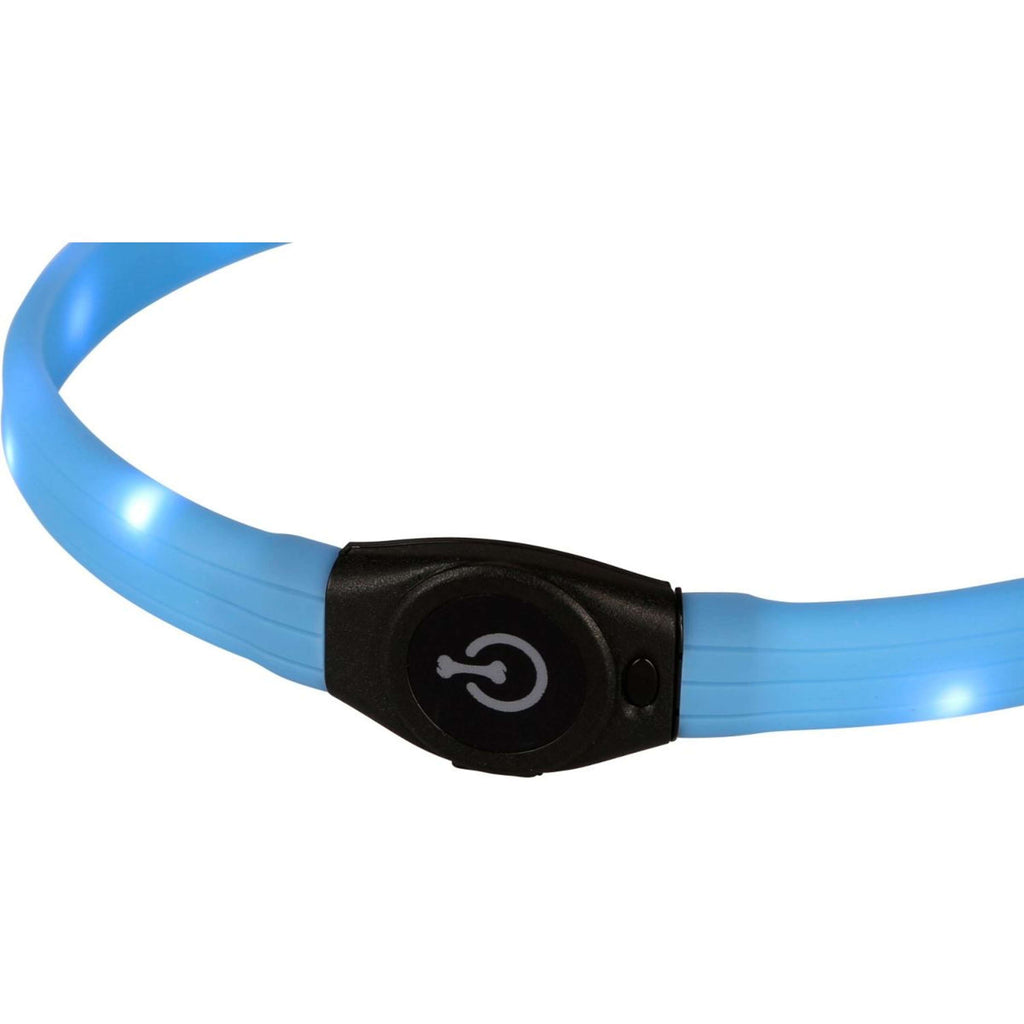 Kerbl Halsband Langhaar LED Blau