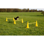 Kerbl Agility Pylon Set 3 Hindernisse Rot/Gelb