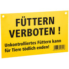 Kerbl Warnungsschild Füttern Verboten
