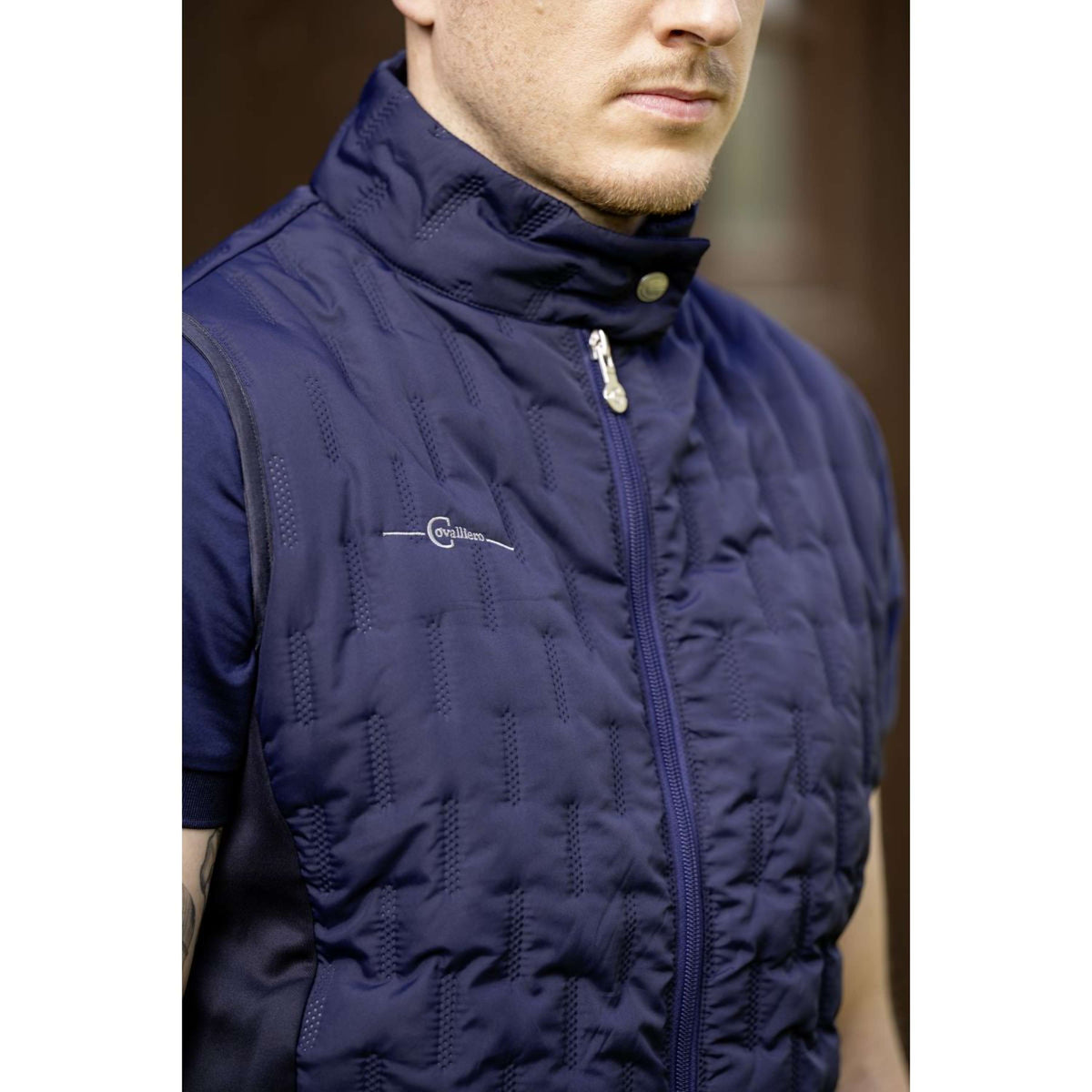 Covalliero Weste Hybride Herren Navy