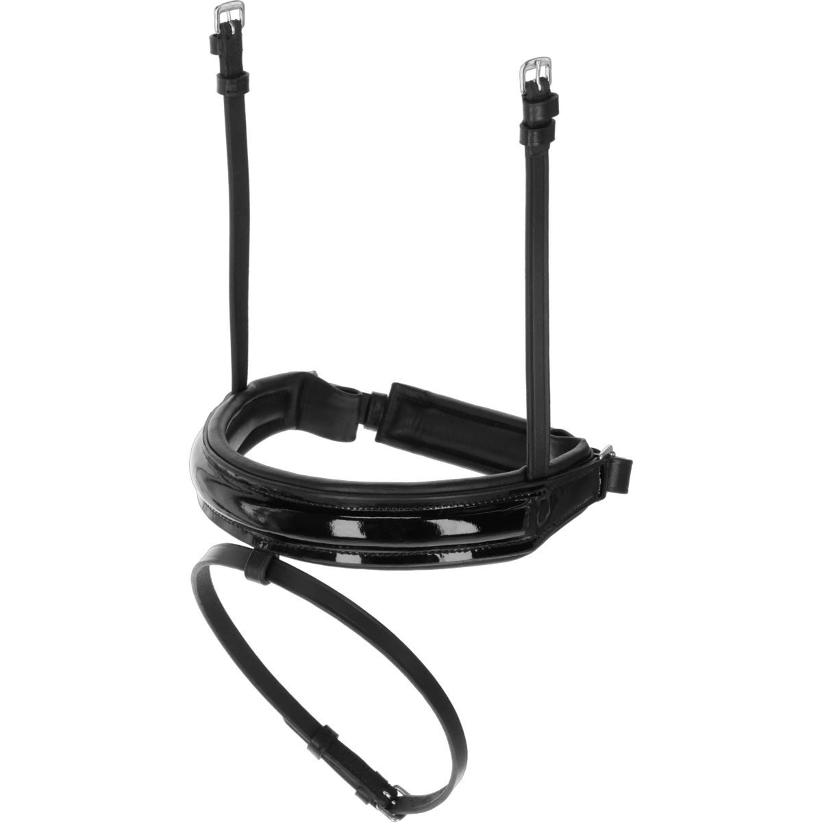 Covalliero Reithalfter Schwarz lackiert