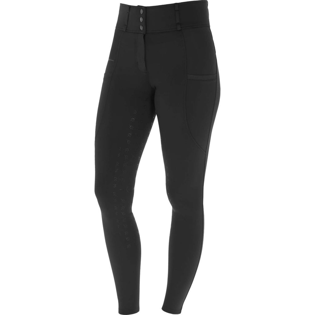 Covalliero Reithose Highwaist Full Grip Schwarz
